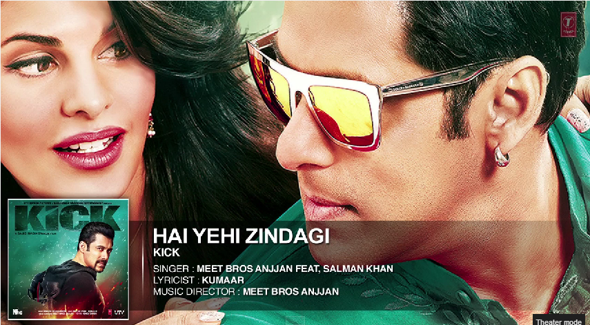Kick  Hai Yehi Zindagi   Salman Khan   Meet Bros Anjjan   YouTube