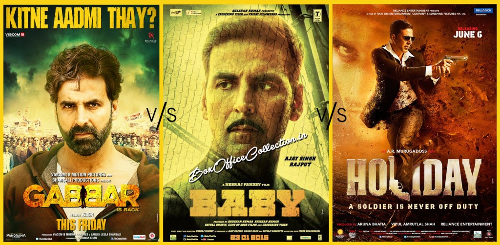 gabbar is back vs baby vs holiday