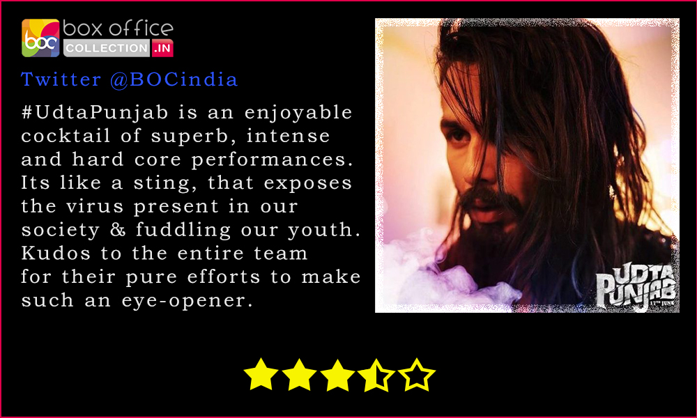 udta punjab tweet review