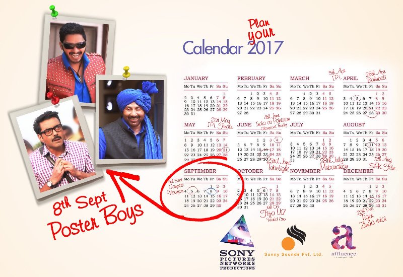 Poster Boys Release Date 8th September 2017