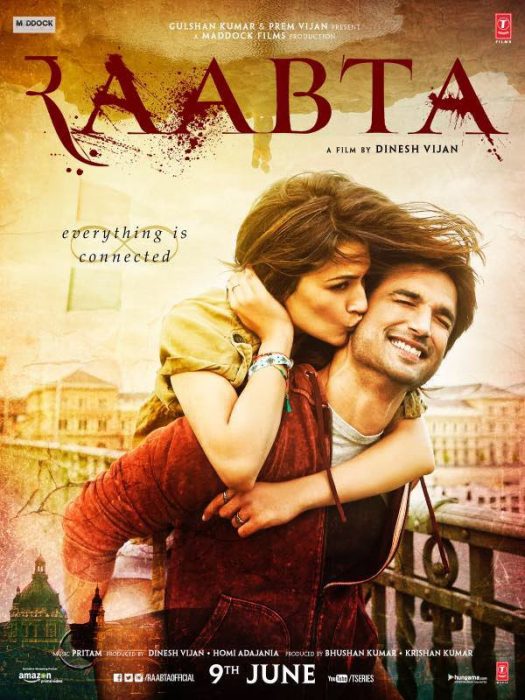 First Look Poster of Raabta, starring Sushant Singh Rajput and Kriti Sanon