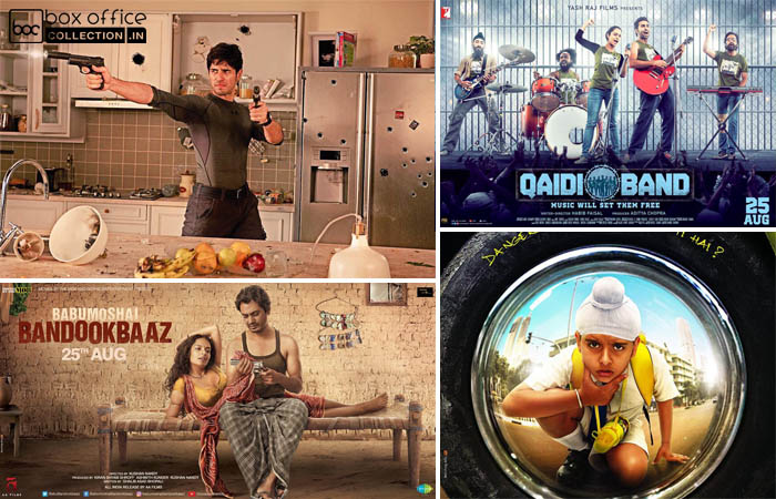 1st Day Collection Prediction of A Gentleman, Babumoshai Bandookbaaz, Qaidi Band & Sniff