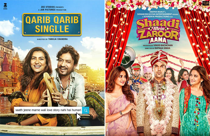 First Day Expected Collection of Qarib Qarib Singlle & Shaadi Mein Zaroor Aana