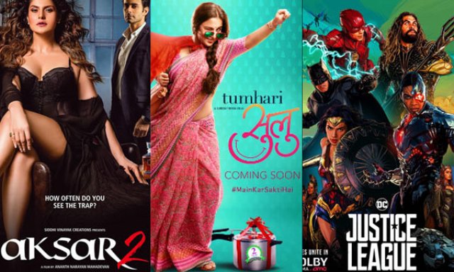 First Day Expected Collection of Tumhari Sulu, Aksar 2 and Justice League