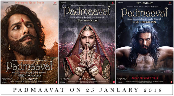 Padmaavat Releasing on 25 January 2018