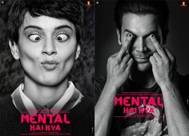 Kangana Ranaut and Rajkummar Rao starrer Mental Hai Kya Posters