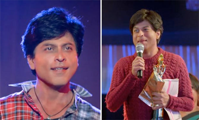 shahrukh khan looks in fan movie