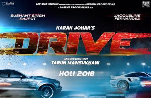 Teaser Poster of Drive, starring Sushant Singh Rajput & Jacqueline Fernandez