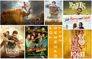 Highest Opening Hindi Films of 2017 at Indian Box Office Highest Opening Hindi Films of 2017